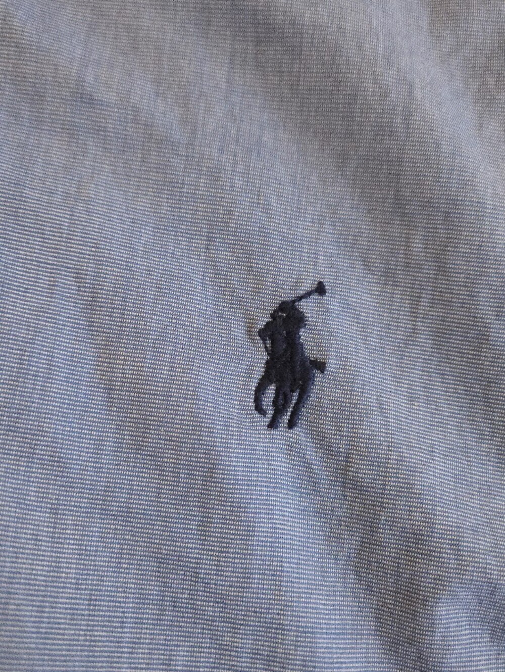 Ralph Lauren Button-Down Shirt Blue Slim Fit Cotton Stretch EB3 - Picture 6 of 9